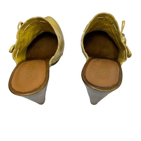 Guess Yellow Heeled Clogs - Picture 7 of 11